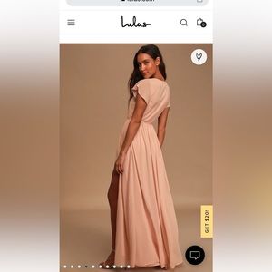 Lulu’s Blush Pink Bridesmaids Dress